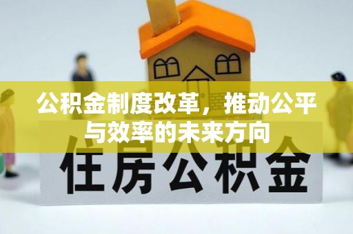 中山公积金制度改革，推动公平与效率的未来方向